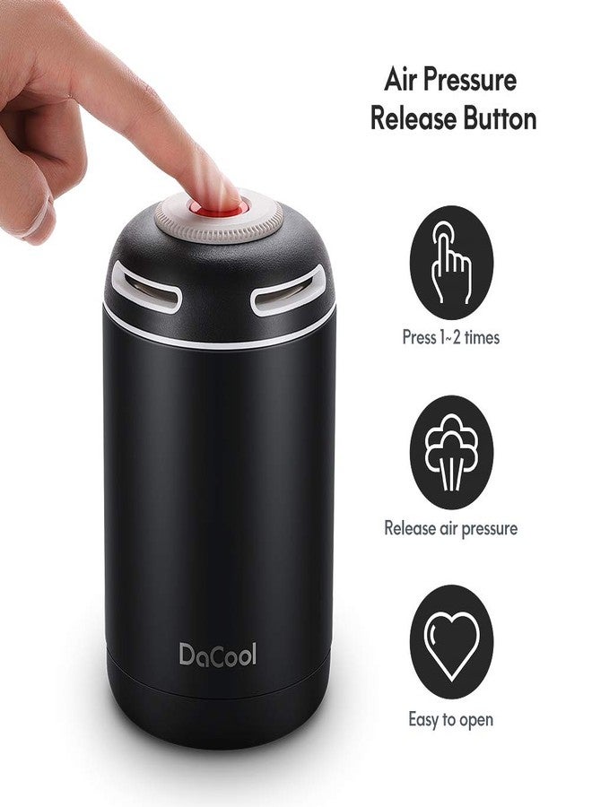 DaCool Insulated Food Jar Thermos for Hot Food 16 oz Vacuum Stainless Steel School Lunch Container for Kids Adult Keep Food Hot Container for Picnic Office Outdoors,BPA Free, Black - Image 5